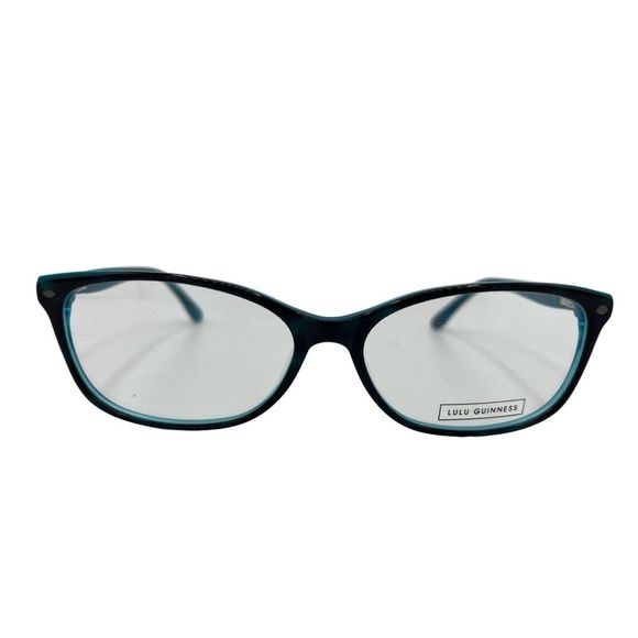 NEW LULU GUINESS BLACK & TEAL GLASSES L208 - Picture 2 of 10